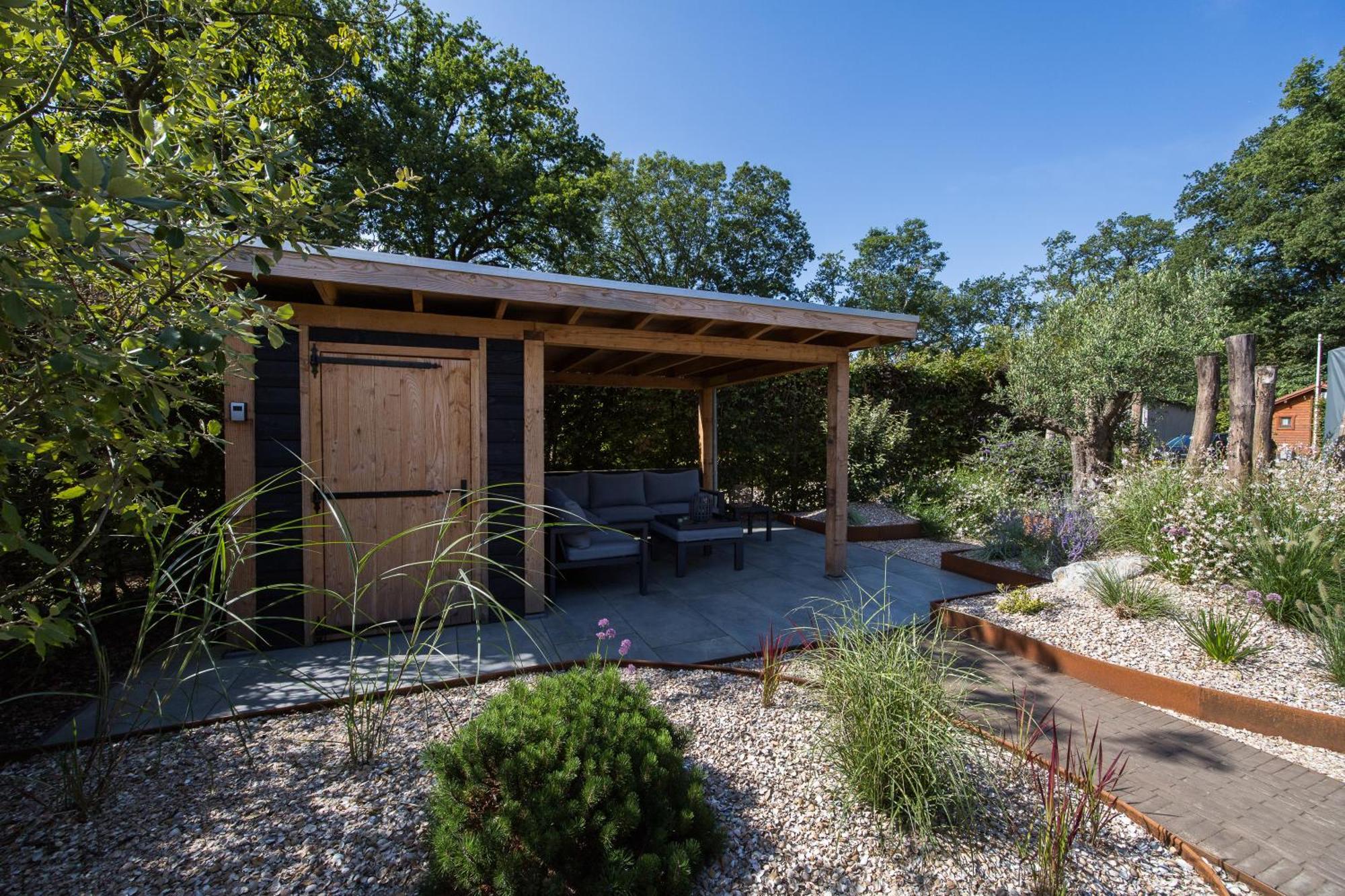 Modern Ingericht Chalet Op Groen Park Op De Veluwe Epe Exteriör bild