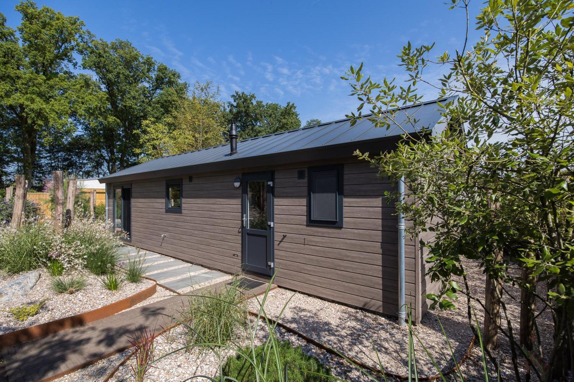 Modern Ingericht Chalet Op Groen Park Op De Veluwe Epe Exteriör bild